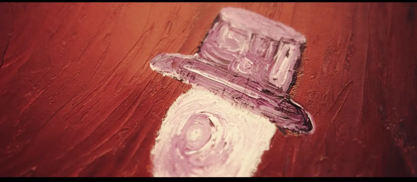 Raw brushstrokes macro